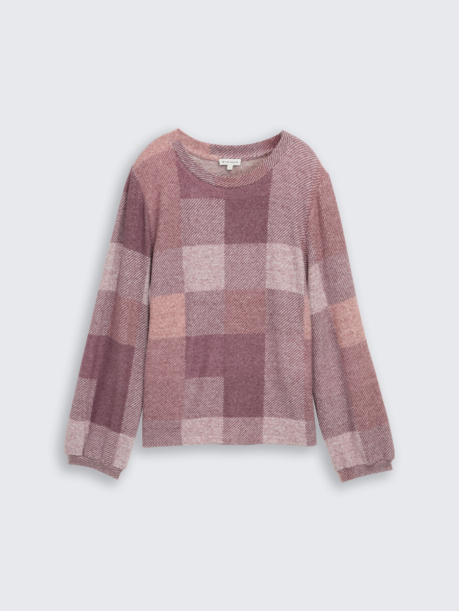 chemise à manches longues à motifs