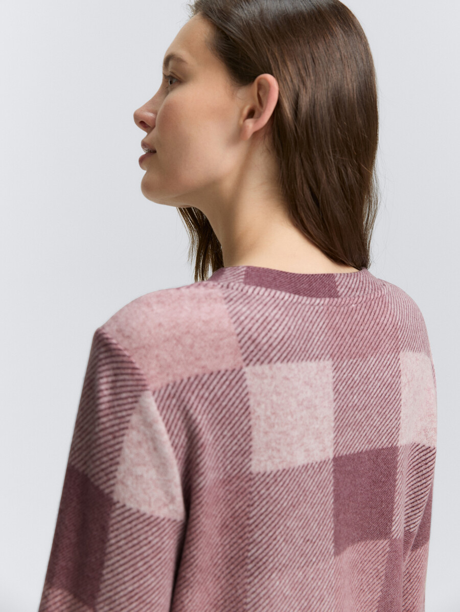 chemise à manches longues à motifs