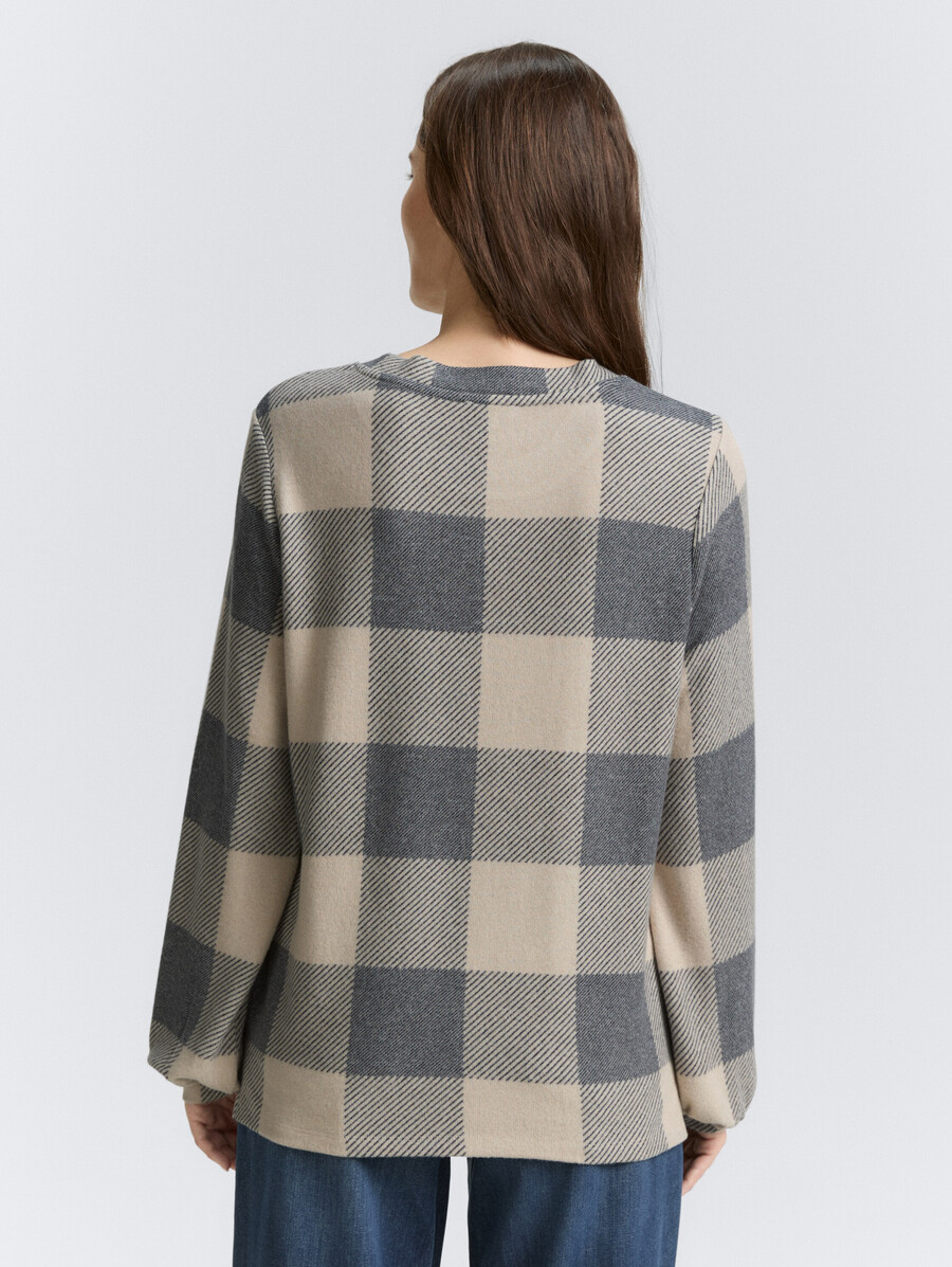 chemise à manches longues à motifs