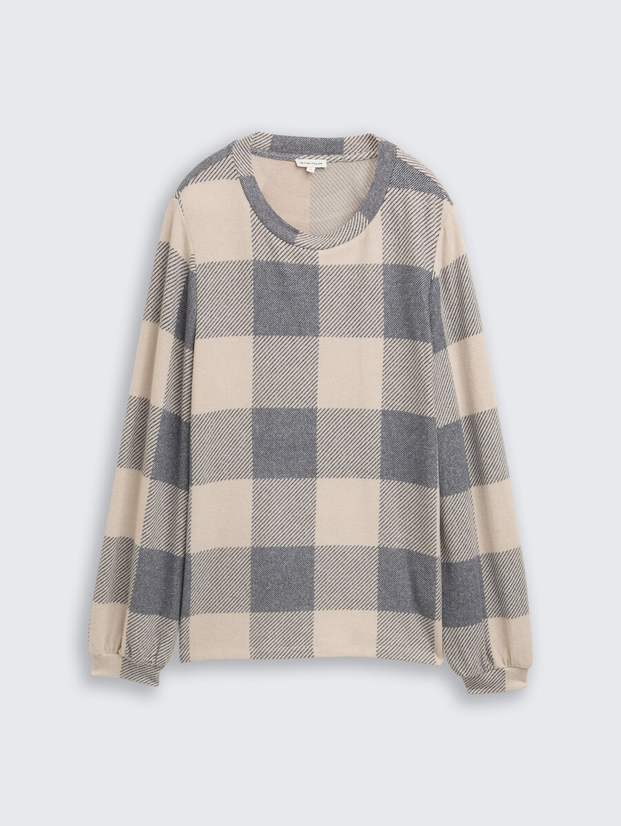 chemise à manches longues à motifs