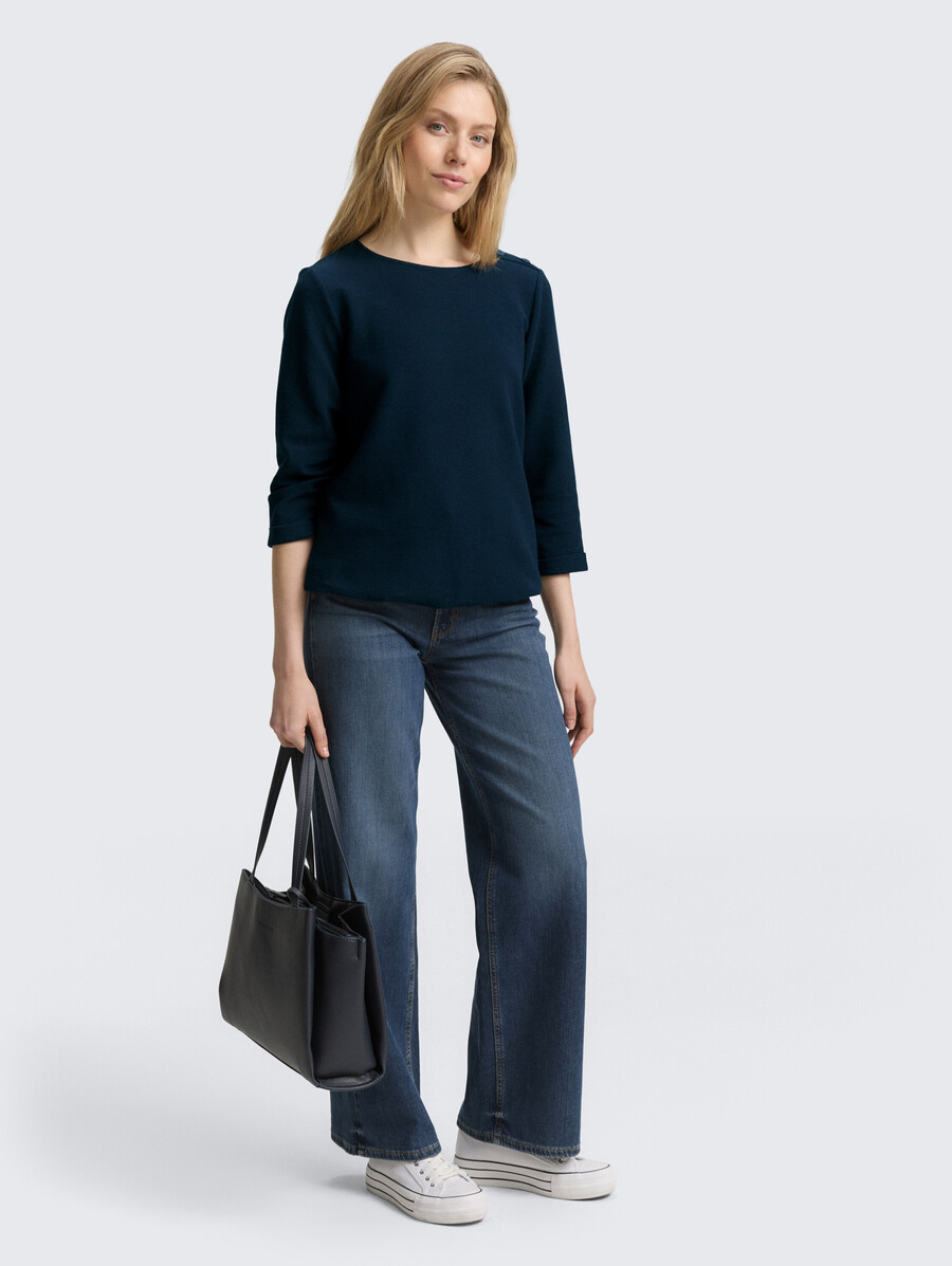 chemise à manches longues avec détails de boutons
