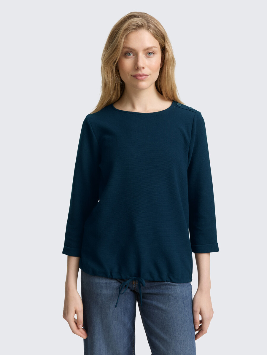 chemise à manches longues avec détails de boutons