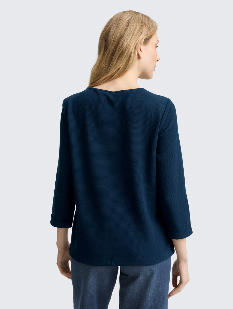 chemise à manches longues avec détails de boutons