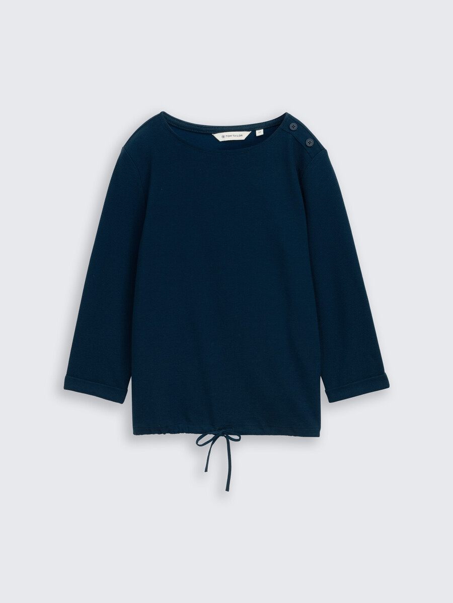 chemise à manches longues avec détails de boutons