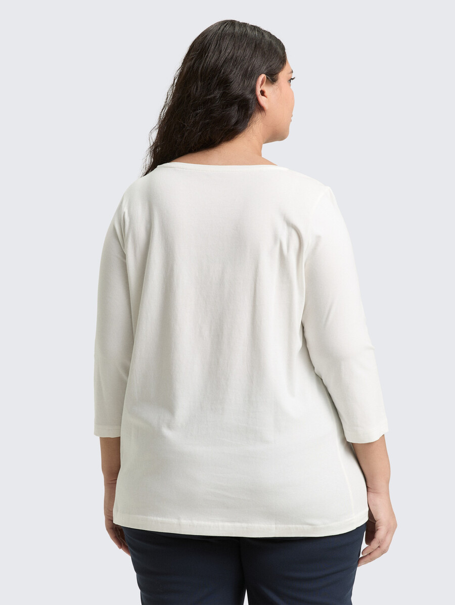 chemise à manches longues imprimée - grande taille