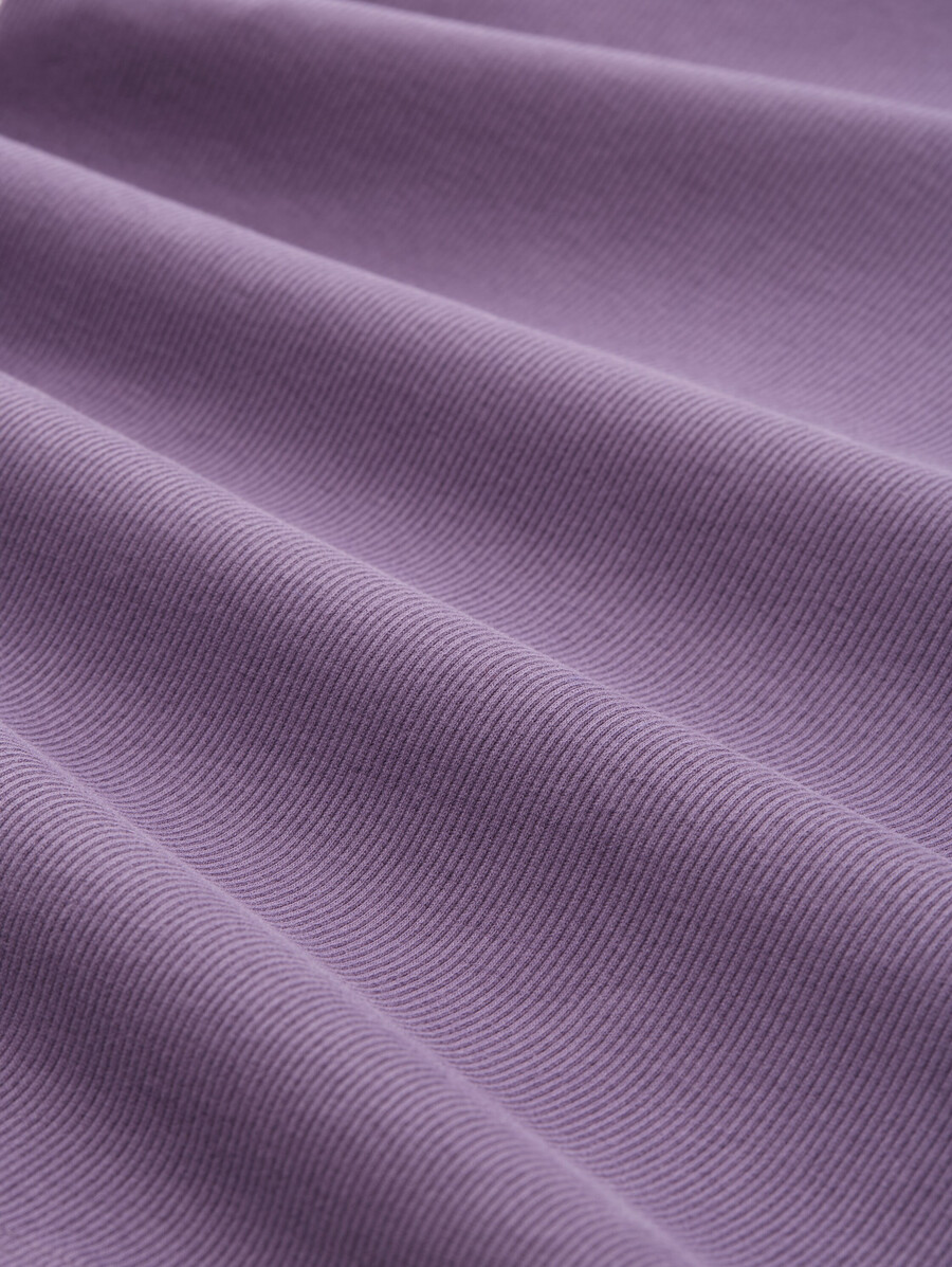 chemise à manches longues coupe ajustée avec texture côtelée