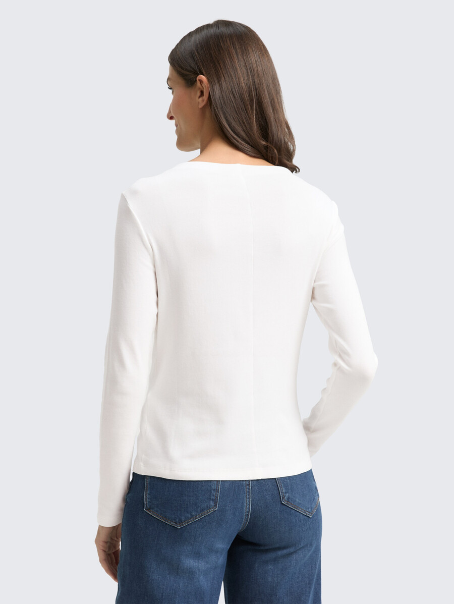 chemise à manches longues coupe ajustée