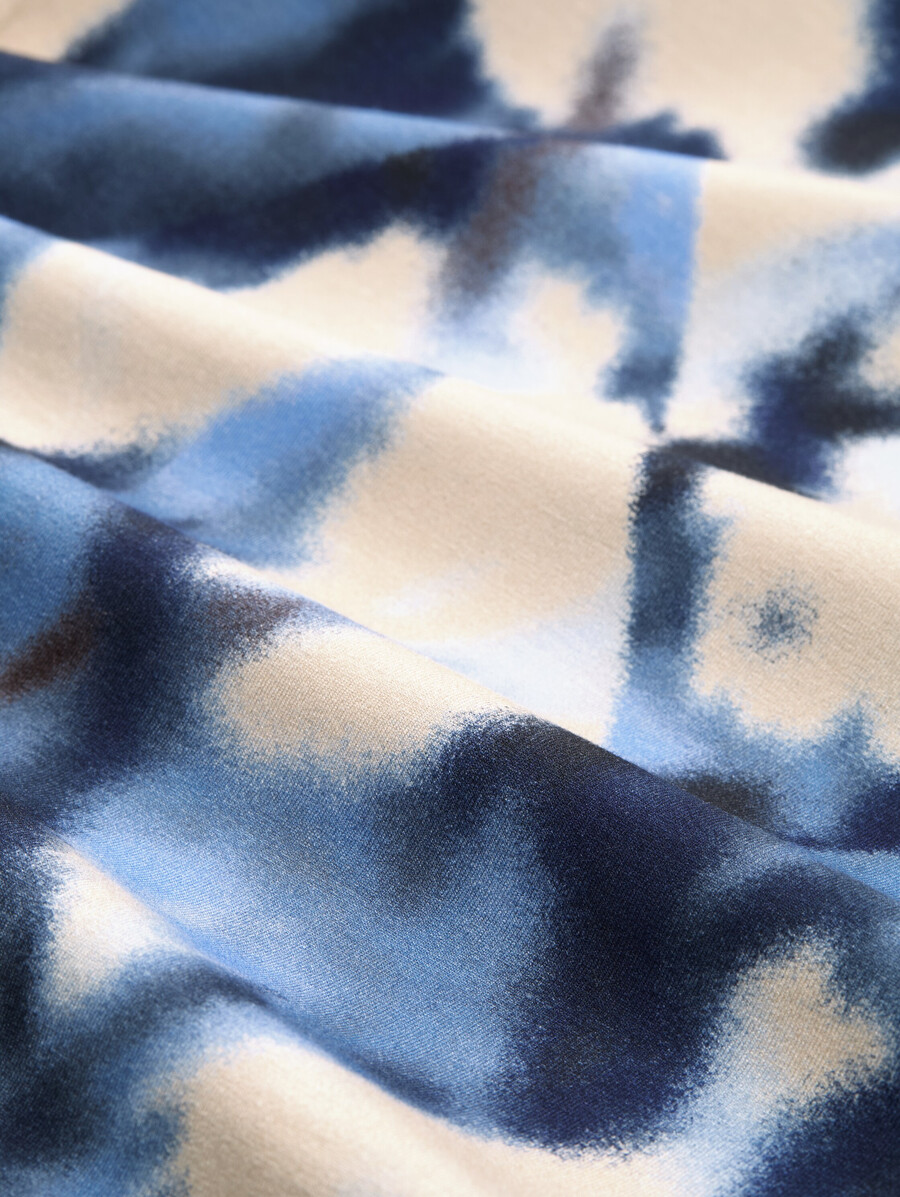 chemise à manches longues cintrée à motifs