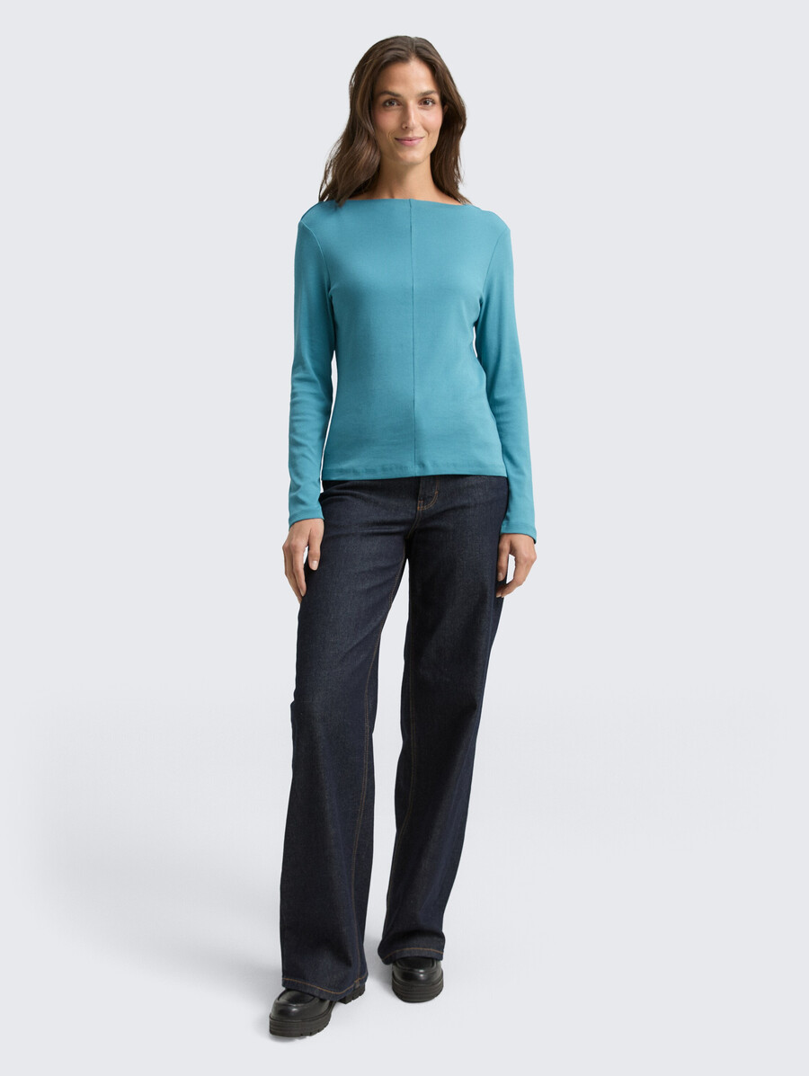 chemise à manches longues coupe ajustée