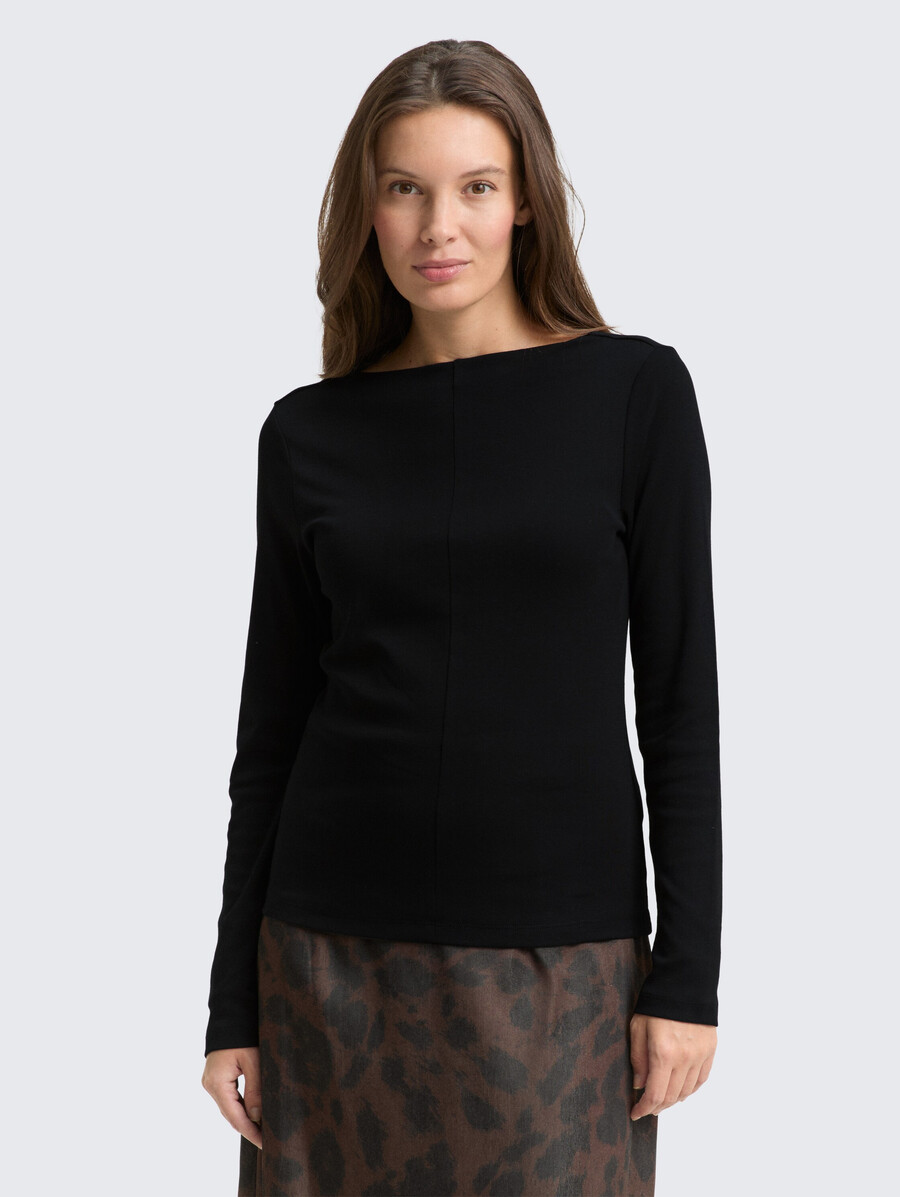 chemise à manches longues coupe ajustée