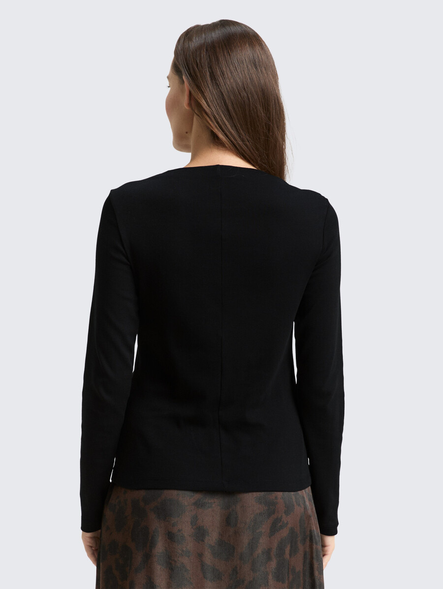 chemise à manches longues coupe ajustée