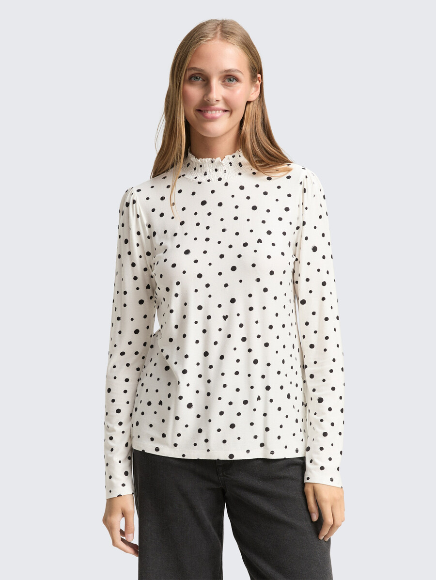 chemise à manches longues à motifs