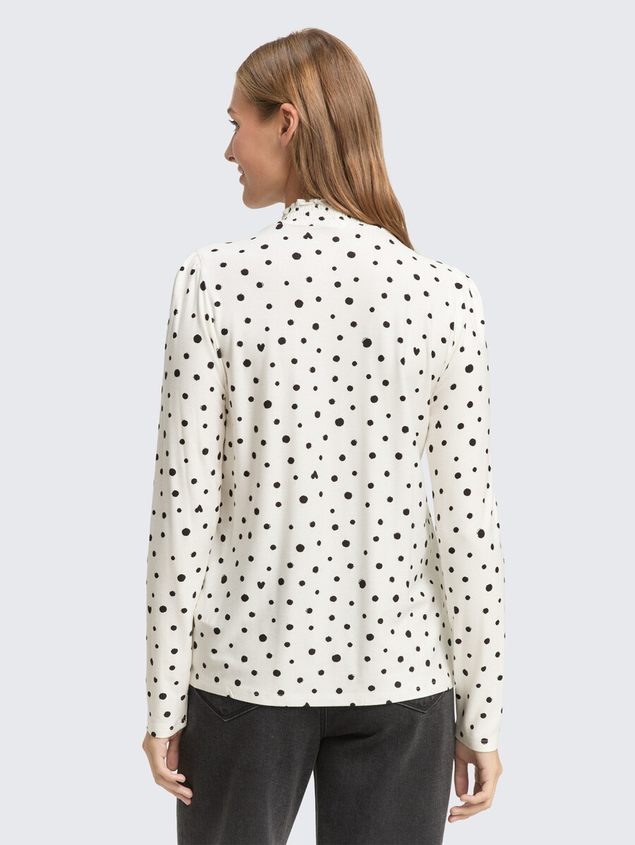chemise à manches longues à motifs