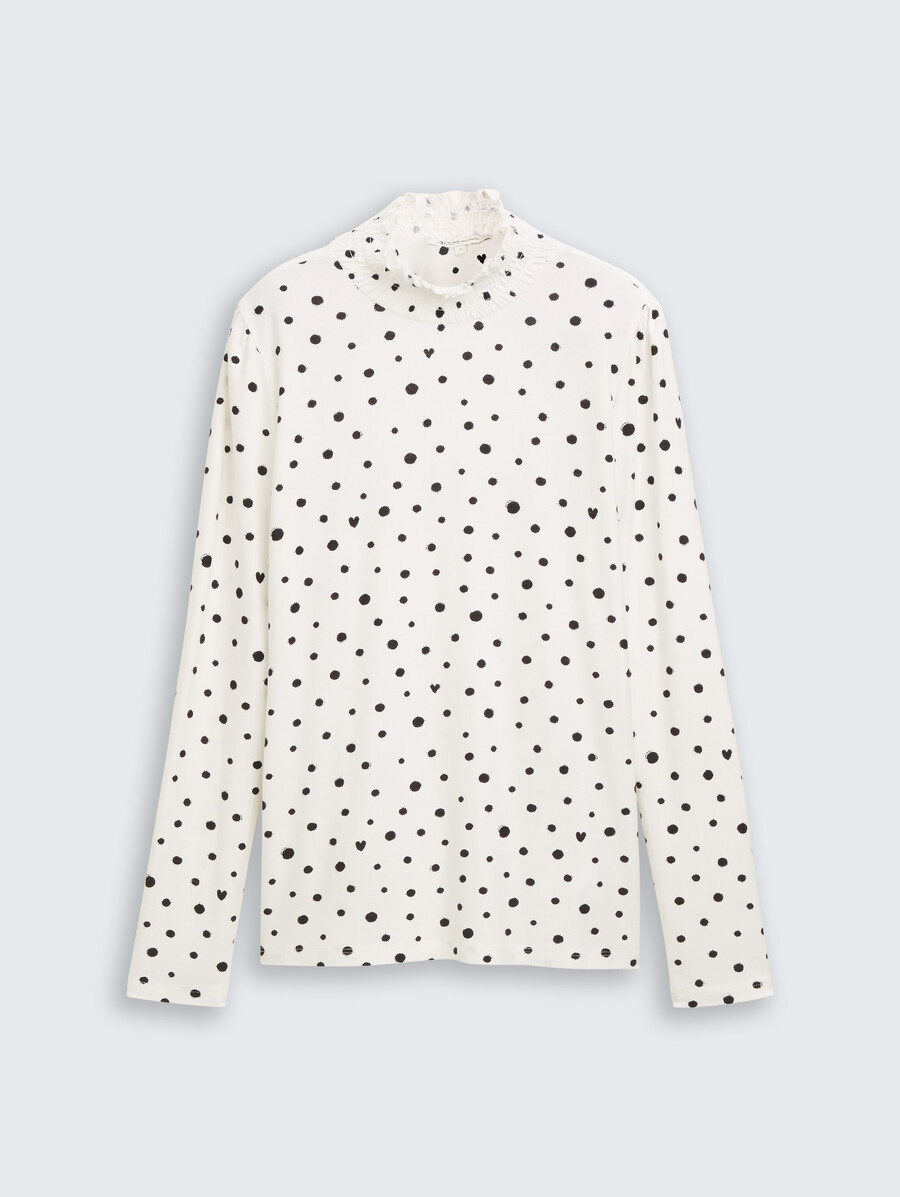 chemise à manches longues à motifs