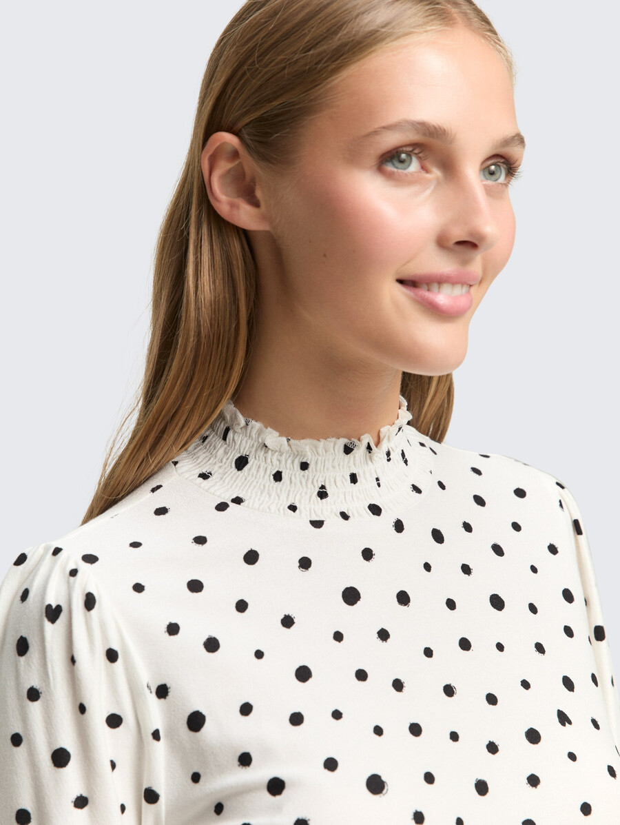 chemise à manches longues à motifs