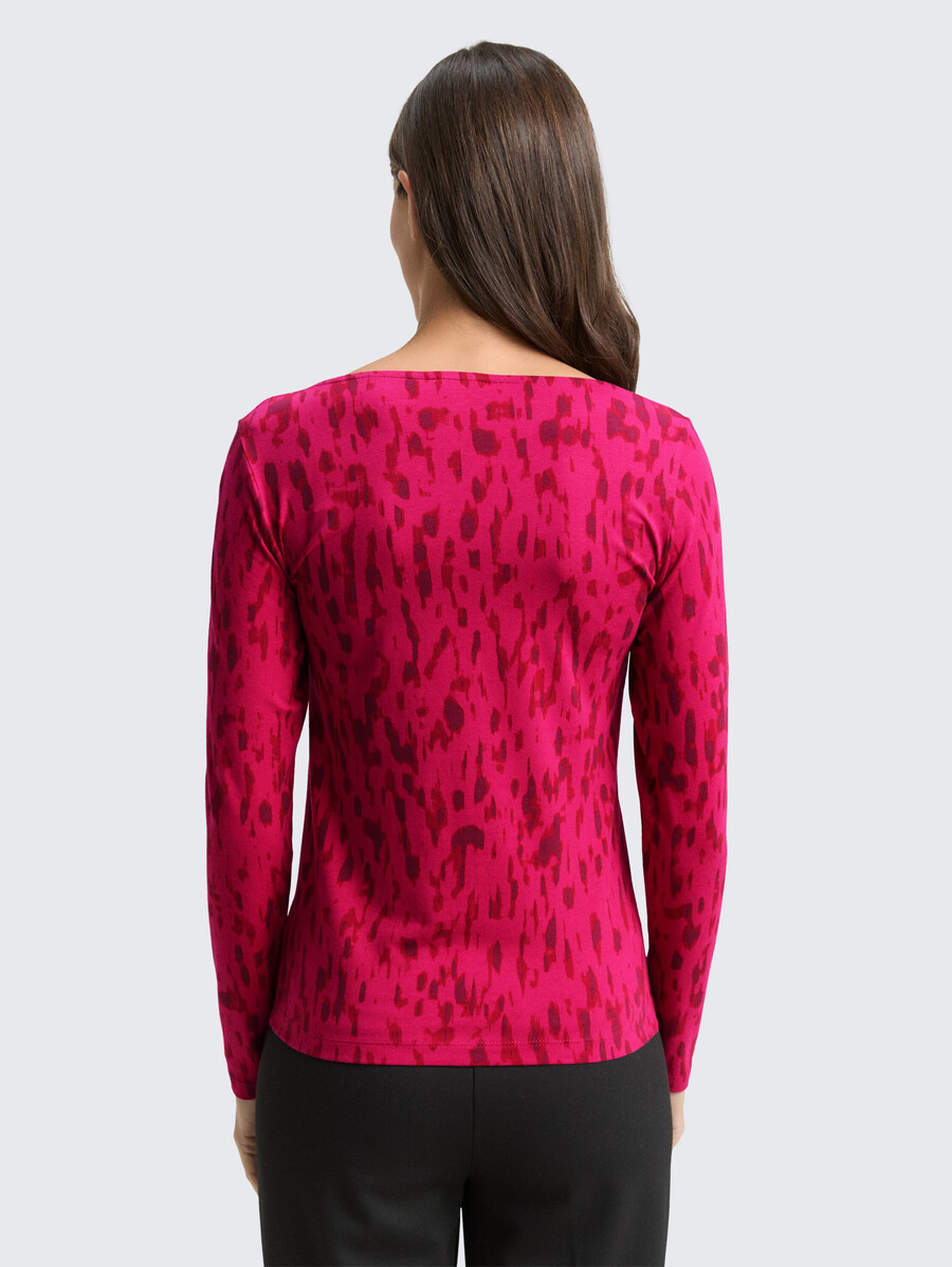chemise à manches longues à motifs