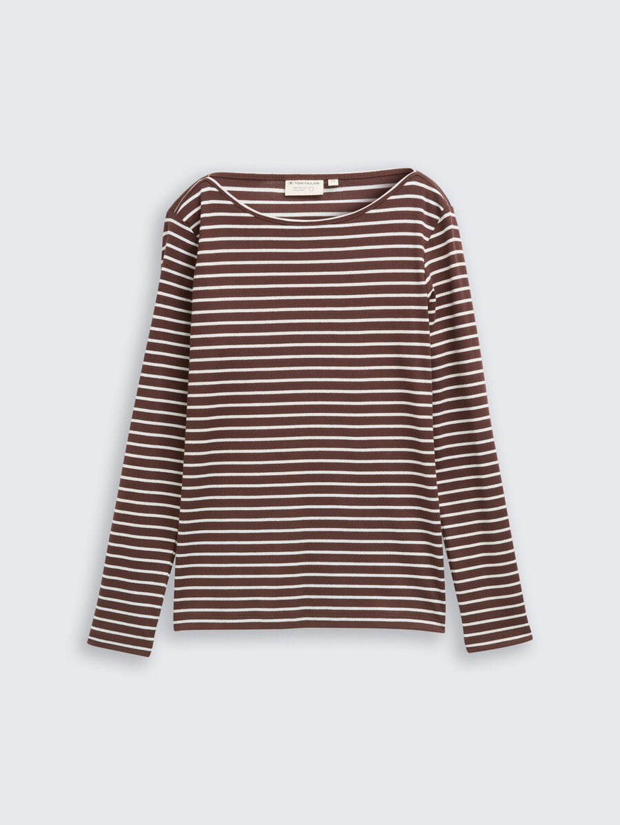 chemise à manches longues à rayures