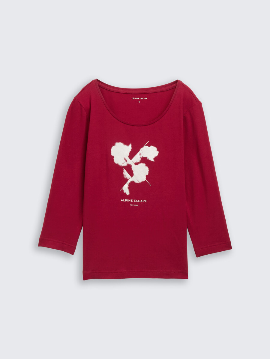 chemise à manches longues imprimée