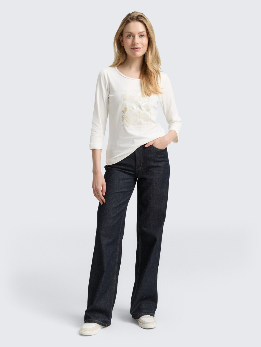 chemise à manches longues imprimée