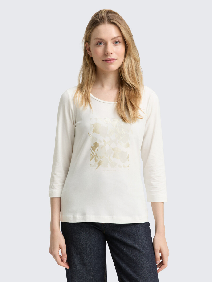 chemise à manches longues imprimée