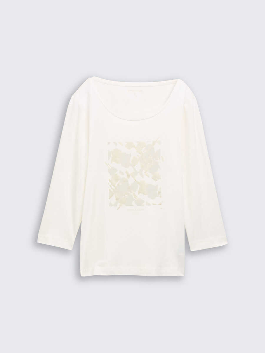 chemise à manches longues imprimée