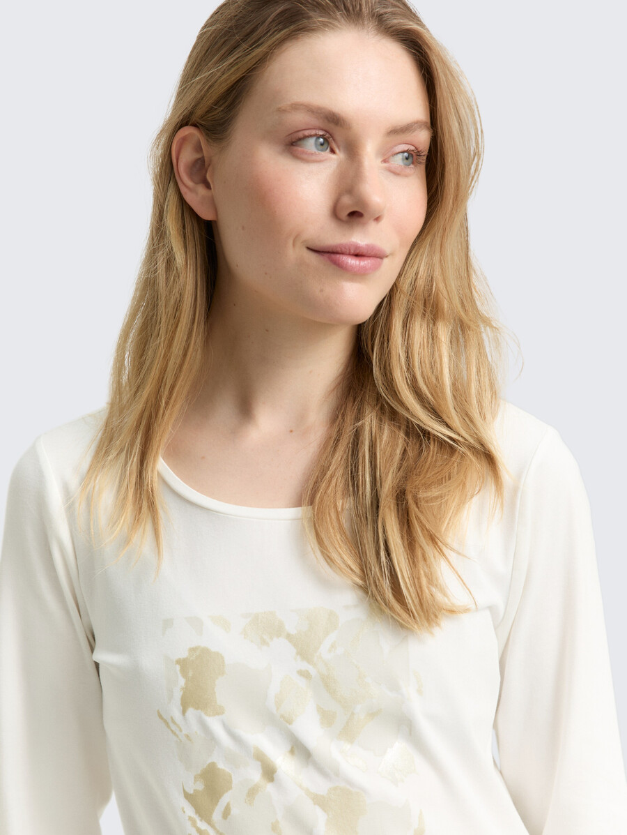 chemise à manches longues imprimée