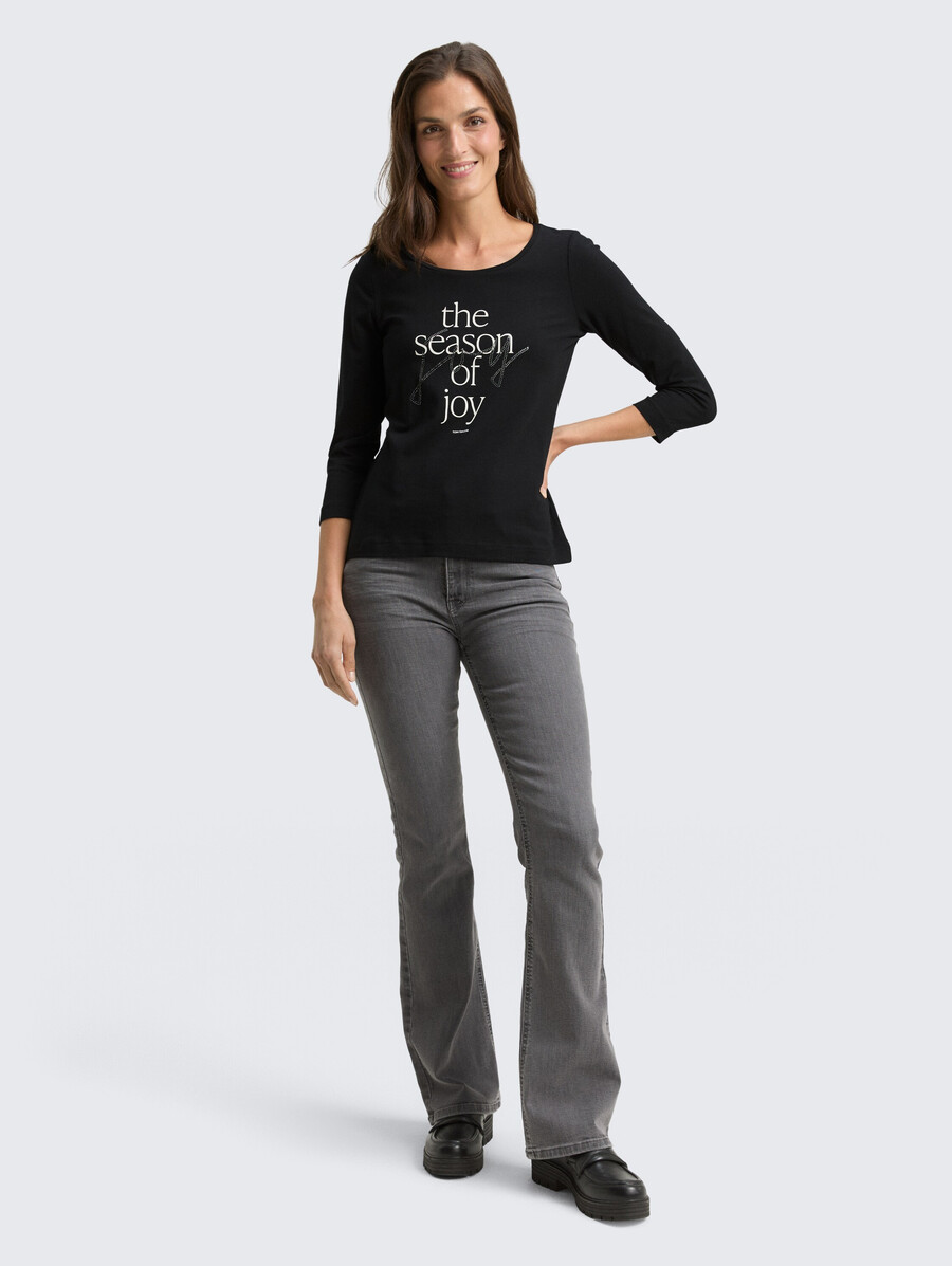 chemise à manches longues imprimée