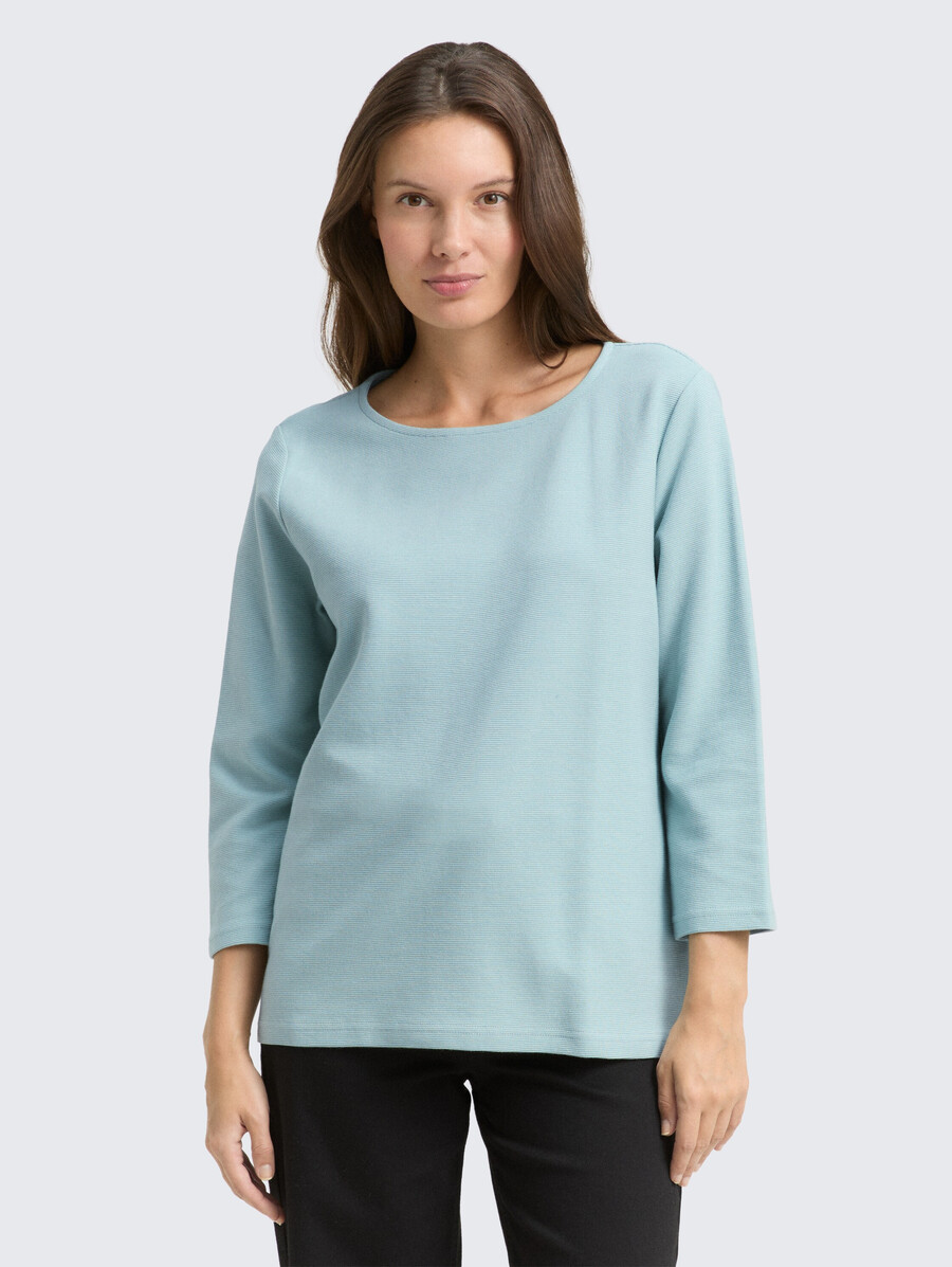 chemise à manches longues à texture ottomane