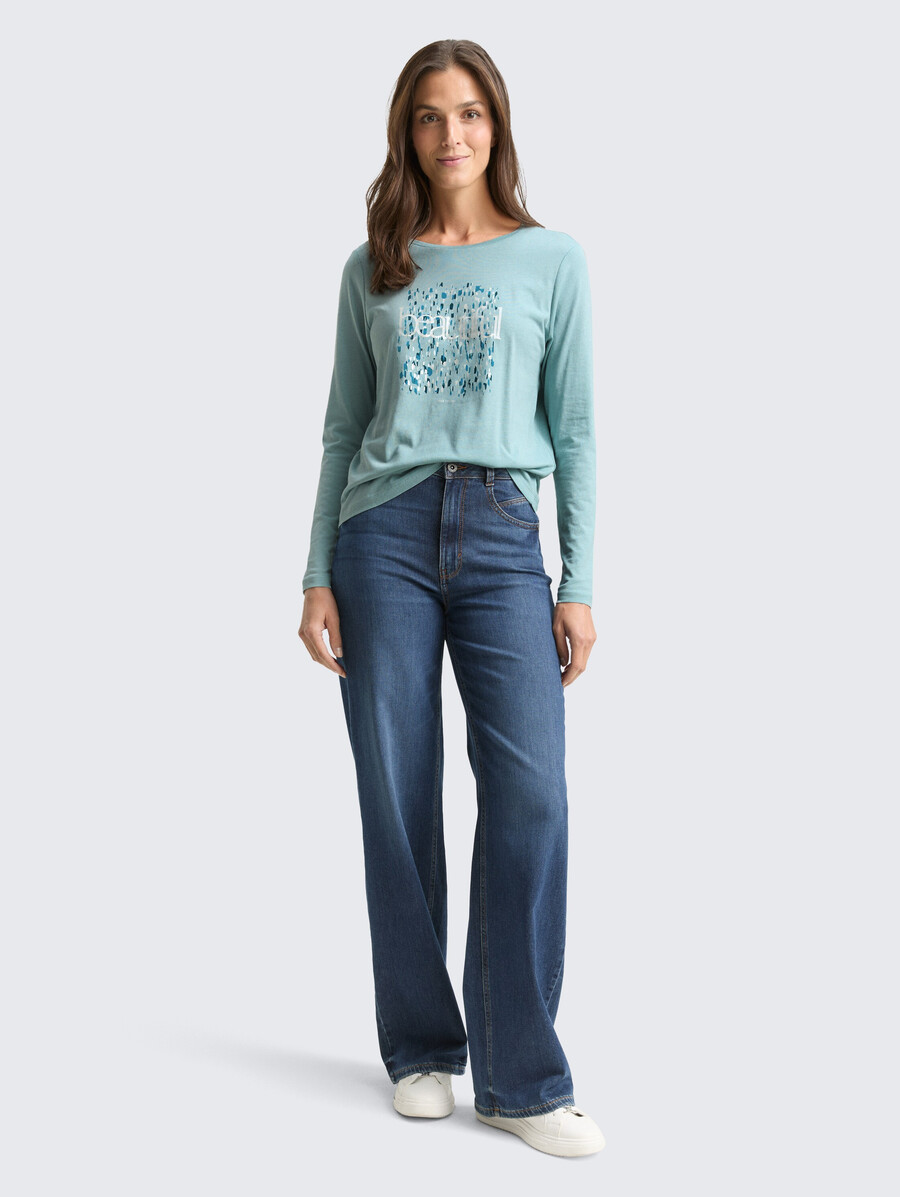 chemise à manches longues imprimée