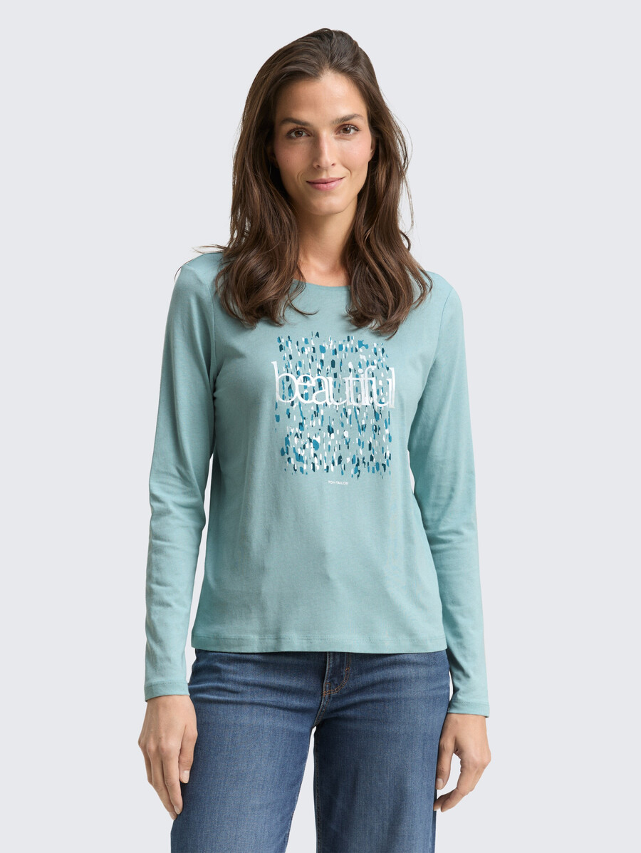 chemise à manches longues imprimée