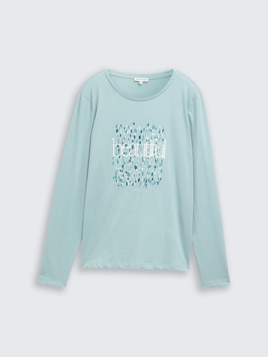 chemise à manches longues imprimée