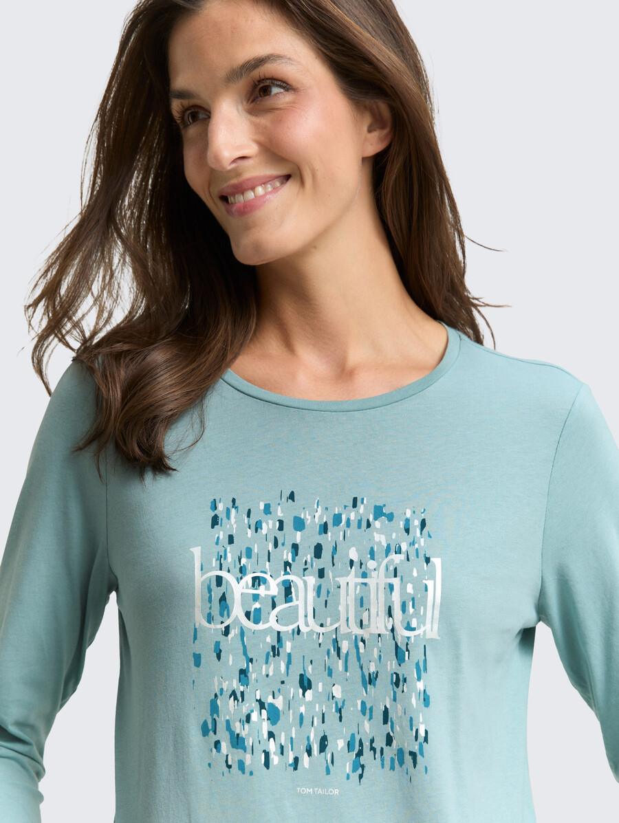 chemise à manches longues imprimée