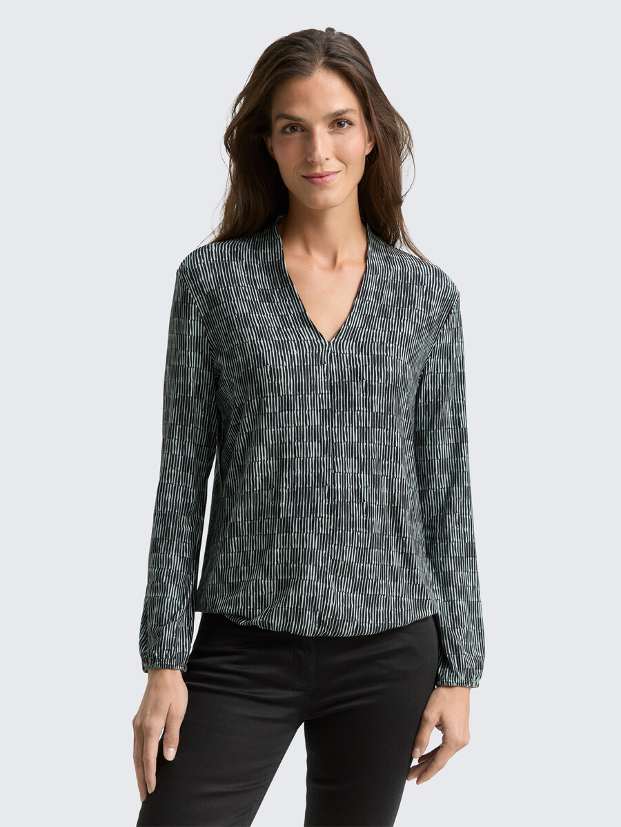 chemise à manches longues à motifs