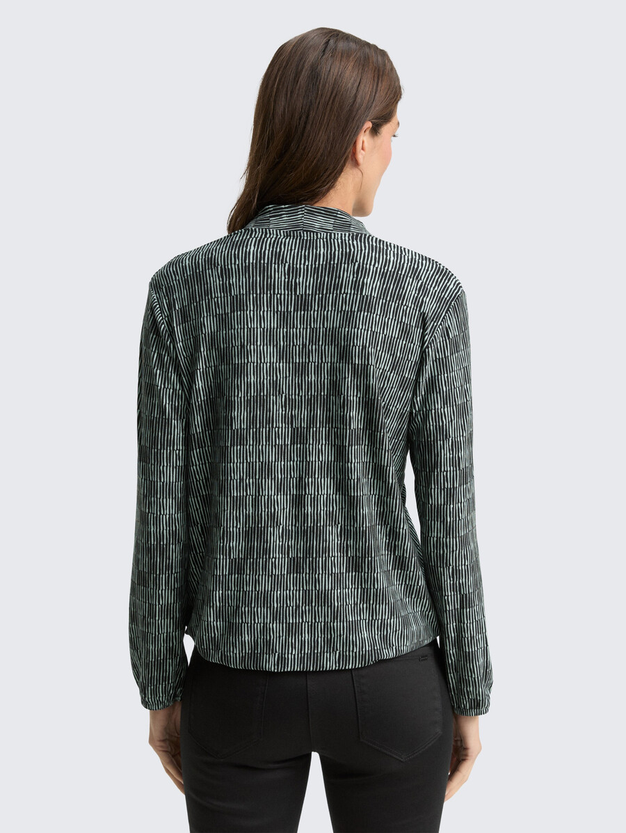 chemise à manches longues à motifs