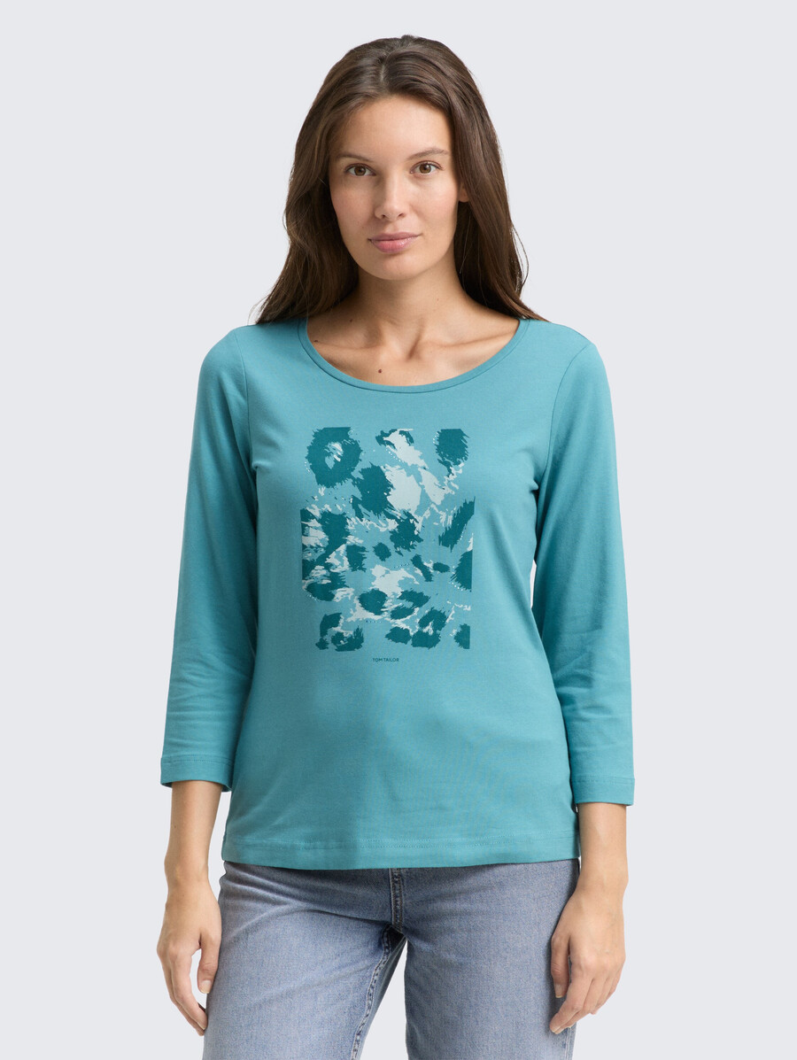 chemise à manches longues imprimée