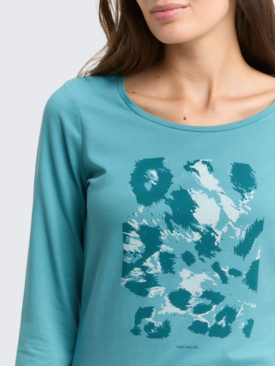 chemise à manches longues imprimée