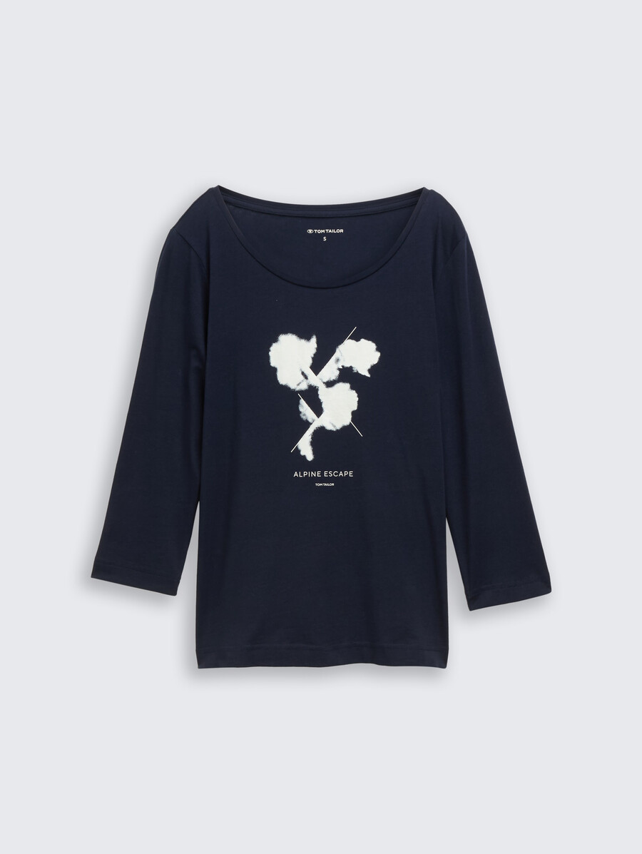 chemise à manches longues imprimée