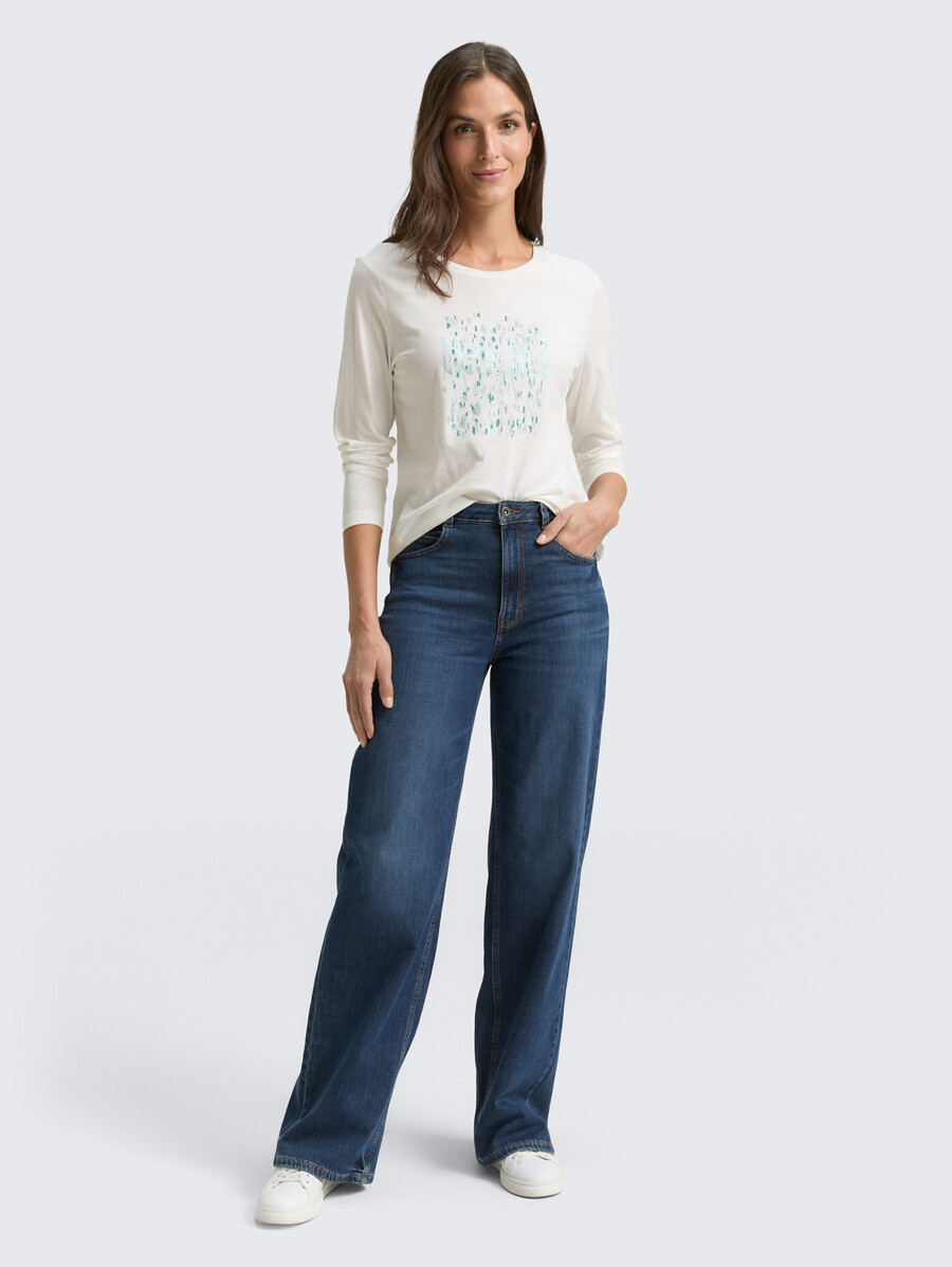 chemise à manches longues imprimée