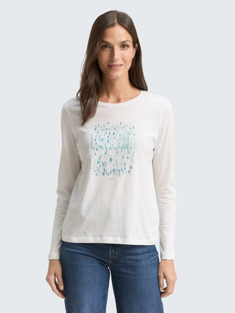 chemise à manches longues imprimée