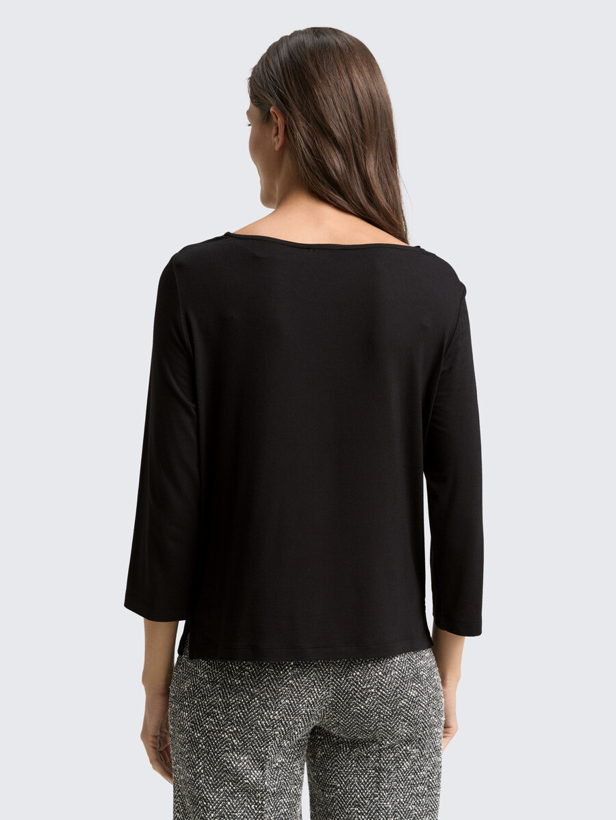 chemise à manches longues et col châle