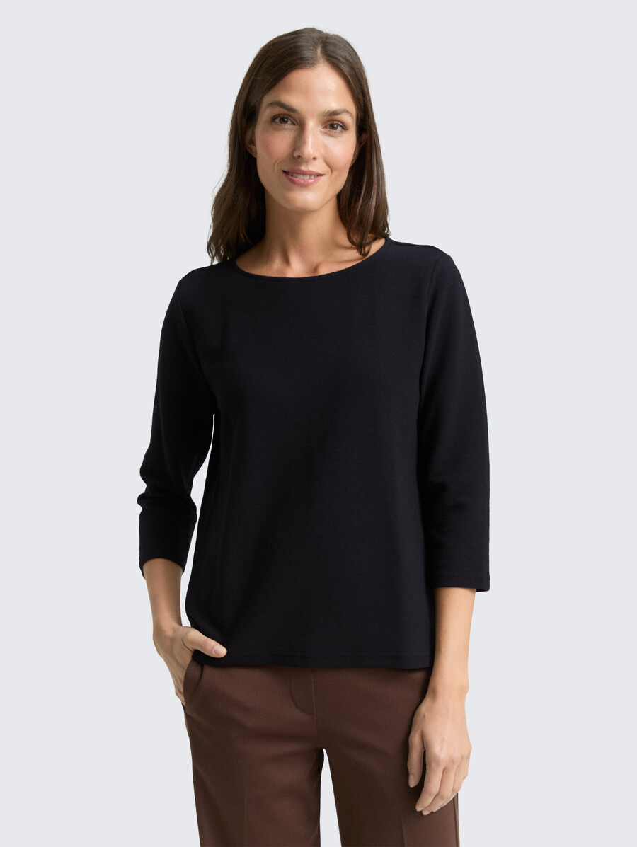 chemise à manches longues à texture ottomane