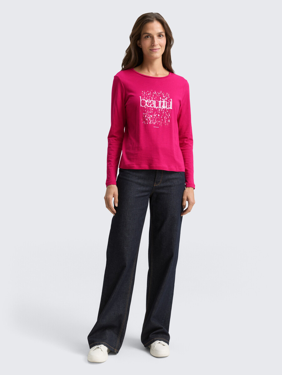 chemise à manches longues imprimée