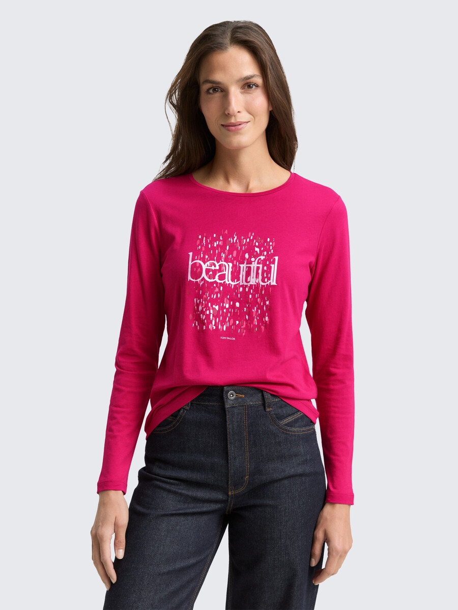 chemise à manches longues imprimée