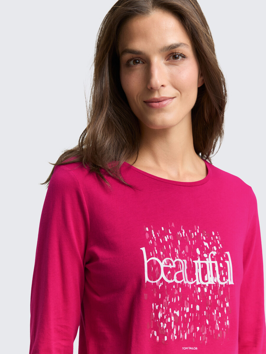 chemise à manches longues imprimée