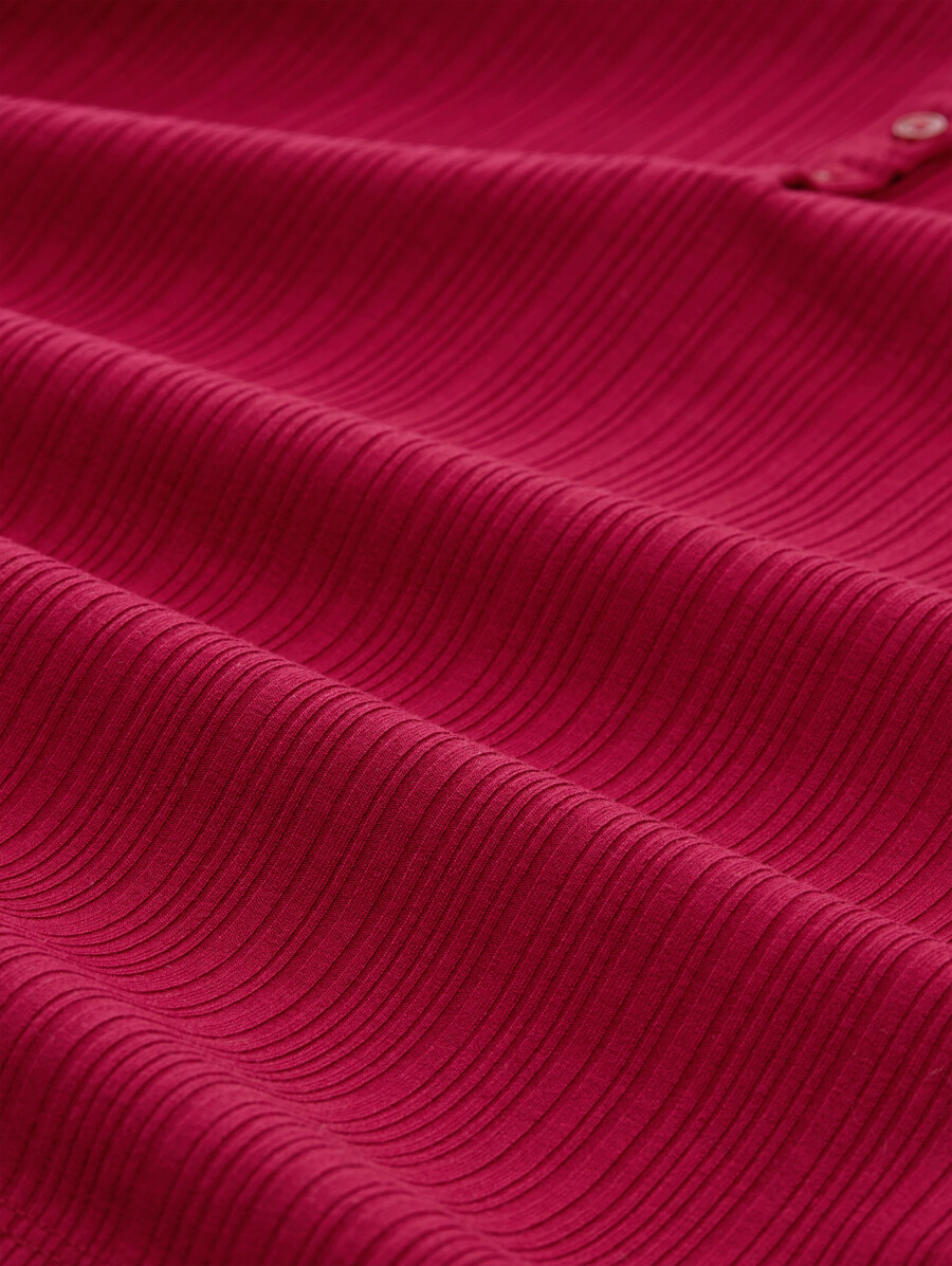 chemise henley à manches longues coupe ajustée