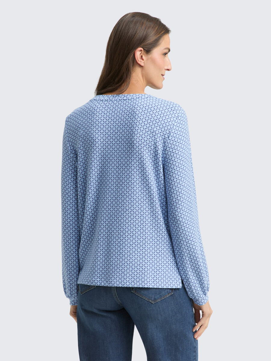 chemise à manches longues à motifs