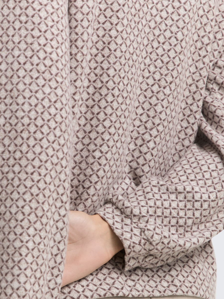 chemise à manches longues à motifs