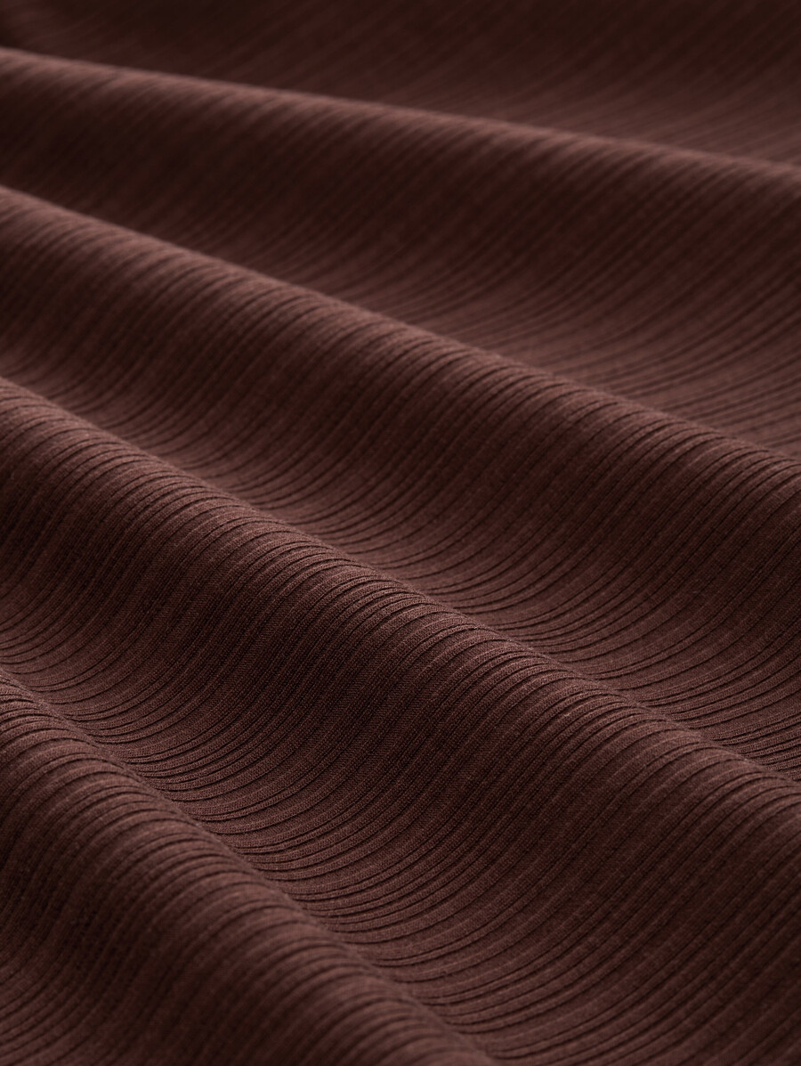chemise ample à manches longues avec texture côtelée