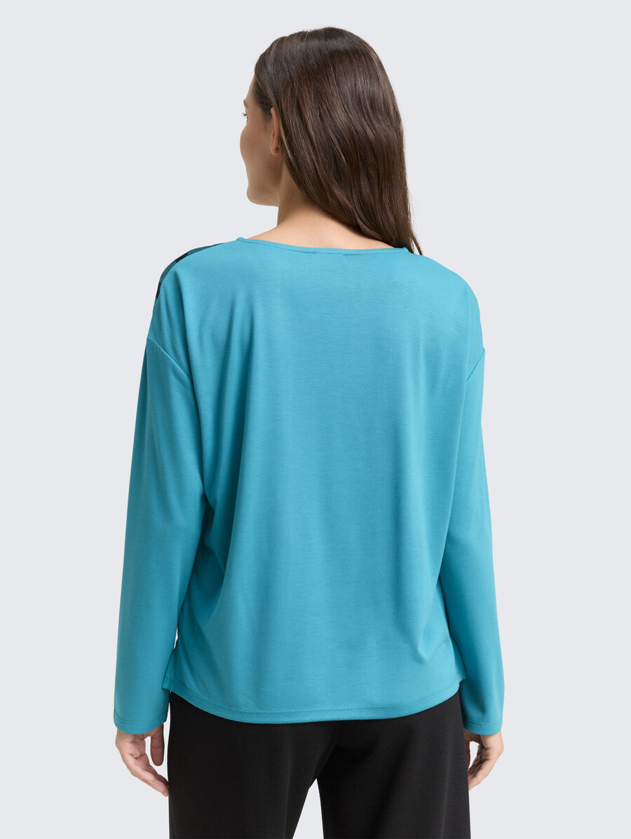 chemise ample à manches longues à imprimé léopard