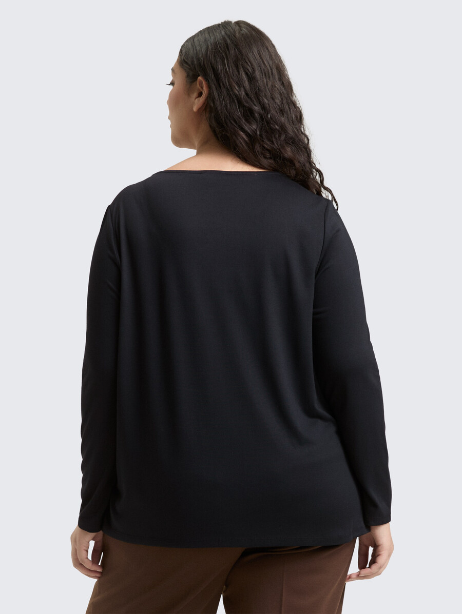 chemise ample à manches longues et imprimé léopard grande taille